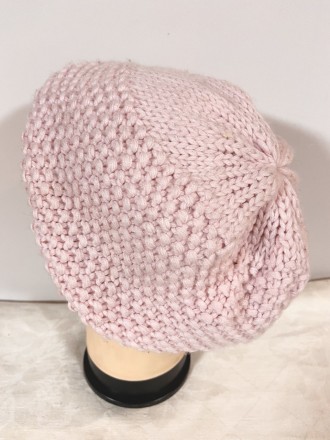  Цвет ― розовый 
Предлагаем женский, одинарный , демисезонный берет-шапку украше. . фото 3