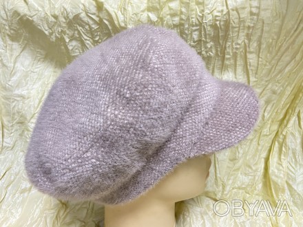 Жіноча кепка-картаз зимова з еко ткани альпака, підкладка фліс . Ззаду на гумці,. . фото 1