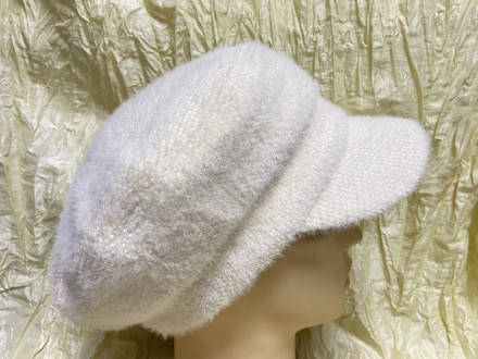 Жіноча кепка-картаз зимова з еко ткани альпака, підкладка фліс . Ззаду на гумці,. . фото 2