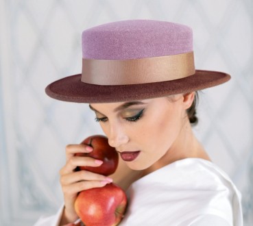 
В наявності є відтінок зів'яла троянда з кольором фрезія. Модний жіночий капелю. . фото 4
