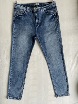Брендовые джинсы скинни стейчевые коттоновые мужские с заниженной проймой .Цвет . . фото 4