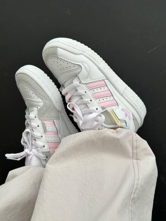 Кроссовки женские белые Adidas Forum 84 Low white Pink 
Женские кроссовки Адидас. . фото 5