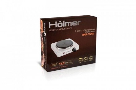 Настільна плита Holmer HHP-110W  обладнана однією чавунною конфоркою потужністю . . фото 3