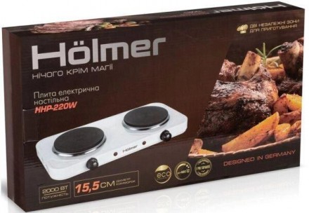 Holmer HHP-220 - це електрична варкова поверхня для маленьких кімнат від Holmer.. . фото 11