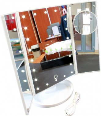 Опис:
Зеркало с LED Подсветкой Superstar Magnifying Mirror NN - это отличный инс. . фото 3
