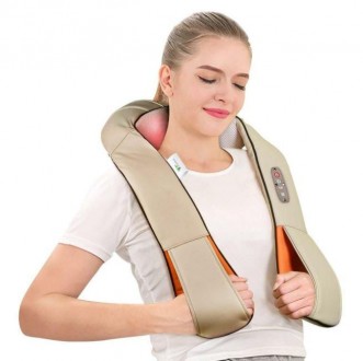 Роликовий масажер для шиї і плечей виконаний у вигляді масажного коміра. Ефектив. . фото 3