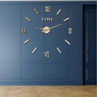Великий настінний годинник 3D Настінний годинник з римськими цифрами 90 см
Насті. . фото 2