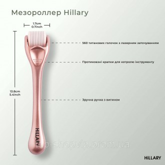 Гіалуронова сироватка Hillary Smart Hyaluronic і мезороллер для обличчя Hillary . . фото 5