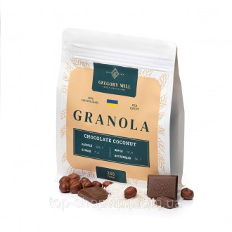 Гранола Gregory Mill Chocolate Coconut - це справжній рай для шоколадних гурмані. . фото 8