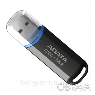 USB-флешка ADATA 32GB C906 Black USB 2.0 — просте та доступне рішення, коли вам . . фото 1