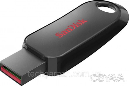 SanDisk Cruzer- компактна флешка з безковпачковім дизайном. Відмінний вибір для . . фото 1