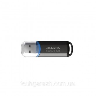 USB-флешка ADATA 64GB C906 Black USB 2.0 — просте та доступне рішення, коли вам . . фото 4
