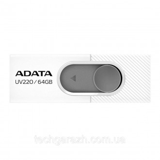 Флешка ADATA UV220 64GB USB 2.0 (AUV220-64G-RWHGY) — просте та доступне рішення,. . фото 3