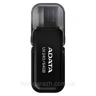 Накопичувач ADATA 64GB UV240 USB 2.0 (AUV240-64G-RBK) — привабливий варіант, якщ. . фото 2