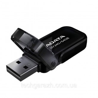 Накопичувач ADATA 64GB UV240 USB 2.0 (AUV240-64G-RBK) — привабливий варіант, якщ. . фото 3