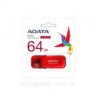 Накопичувач ADATA 64GB UV240 USB 2.0 — привабливий варіант, якщо вам слід переда. . фото 4