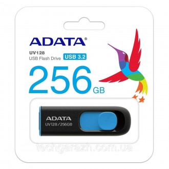 Флешка ADATA 256Gb UV128 USB 3.0 (AUV128-256G-RBE) — просте та доступне рішення,. . фото 5