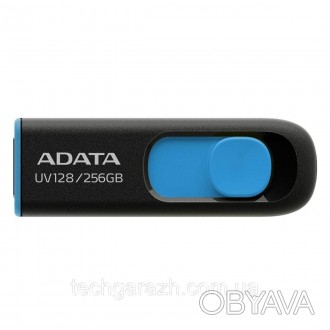 Флешка ADATA 256Gb UV128 USB 3.0 (AUV128-256G-RBE) — просте та доступне рішення,. . фото 1