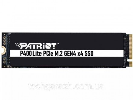 Patriot P400 Lite, оснащений найновішим контролером PCIe M.2 Gen 4 x4 NVMe 1.4, . . фото 2