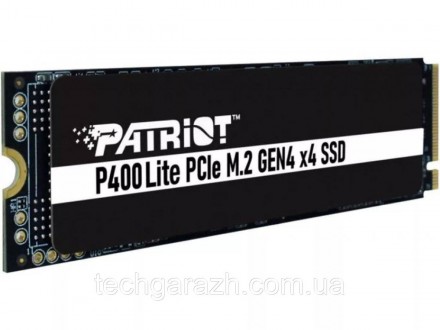 Patriot P400 Lite, оснащений найновішим контролером PCIe M.2 Gen 4 x4 NVMe 1.4, . . фото 3