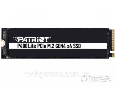 Patriot P400 Lite, оснащений найновішим контролером PCIe M.2 Gen 4 x4 NVMe 1.4, . . фото 1