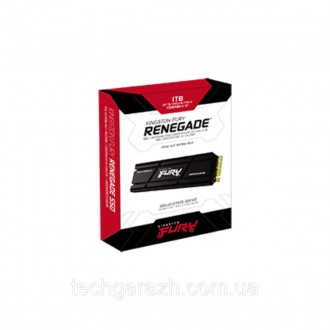 Твердотільний накопичувач Kingston FURY Renegade PCIe 4.0 NVMe M.2 забезпечує пе. . фото 4