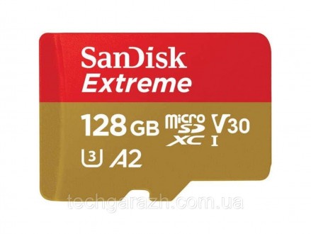 microSDXC (UHS-1 U3) SanDisk Extreme For Mobile Gaming A2 128Gb — карта пам'яті,. . фото 2
