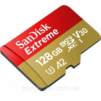 Картка пам'яті SanDisk Extreme A2 128Gb (adapter SD) дозволяє заощаджувати час, . . фото 3
