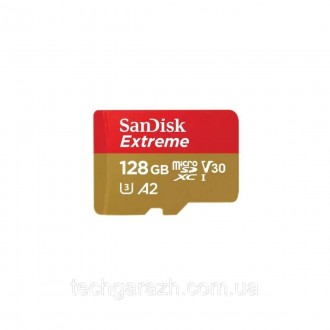 Картка пам'яті SanDisk Extreme A2 128Gb (adapter SD) дозволяє заощаджувати час, . . фото 2