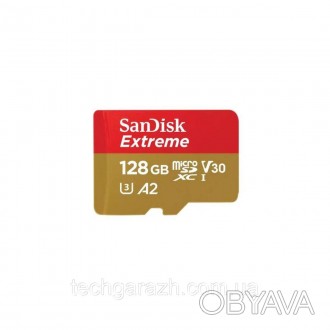Картка пам'яті SanDisk Extreme A2 128Gb (adapter SD) дозволяє заощаджувати час, . . фото 1