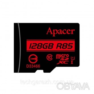 Карта пам'яті Apacer microSDXC UHS-I U1 Class 10 (R85 MB/s) — покоління високопр. . фото 1