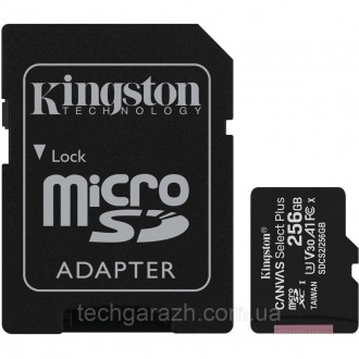 Карти пам'яті Canvas Select Plus microSD компанії Kingston сумісні з пристроями . . фото 2