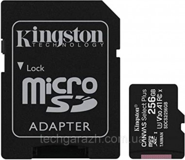 Карти пам'яті Canvas Select Plus microSD компанії Kingston сумісні з пристроями . . фото 5