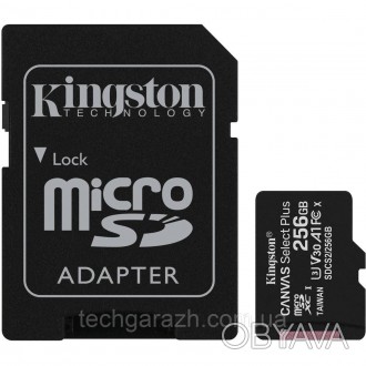 Карти пам'яті Canvas Select Plus microSD компанії Kingston сумісні з пристроями . . фото 1