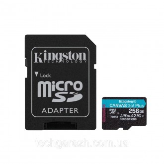 Карта пам'яті Canvas React ™ формату microSD компанії Kingston підтримує високу . . фото 3