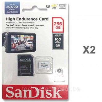 Карта SanDisk® High Endurance microSD ™ розрахована на майже 20 000 годин 1 запи. . фото 3