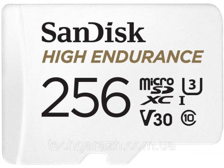 Карта SanDisk® High Endurance microSD ™ розрахована на майже 20 000 годин 1 запи. . фото 2