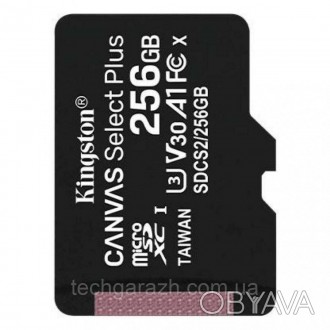 Карти пам'яті Canvas Select Plus microSDXC компанії Kingston сумісні з пристроям. . фото 1