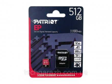 Найсучасніша MicroSD-картка Patriot EP A1 оснащена рейтингом класифікації додатк. . фото 3