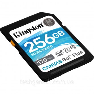 Карта пам'яті Canvas React ™ формату microSD компанії Kingston підтримує високу . . фото 2