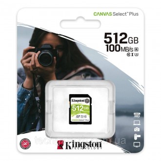 SD-карта Canvas Select ™ SD компанії Kingston розрахована на те, щоб бути надійн. . фото 3