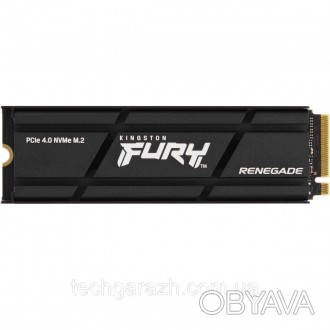 Kingston FURY Renegade with Heatsink 4TB 2280 NVMe PCIe Gen 4.0 x4 3D TLC NAND в. . фото 1