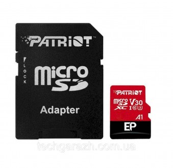 Карта пам'яті microSD Patriot EP відповідає класу продуктивності A1 App Performa. . фото 2