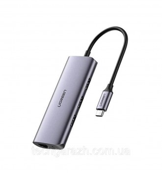 Компактна та портативна USB-С док-станція 5-в-1 Ugreen CM252 (60718) оснащена тр. . фото 2