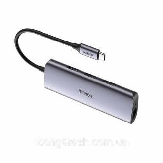 Компактна та портативна USB-С док-станція 5-в-1 Ugreen CM252 (60718) оснащена тр. . фото 3