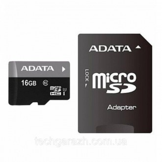 Карта пам'яті ADATA MicroSDHC , ємністю 16 ГБ, відноситься до високошвидкісного . . фото 2