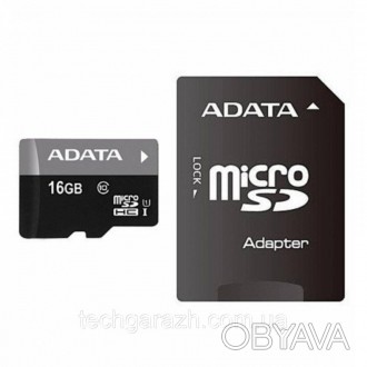 Карта пам'яті ADATA MicroSDHC , ємністю 16 ГБ, відноситься до високошвидкісного . . фото 1