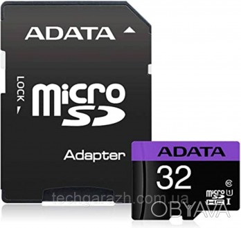 Карта пам'яті ADATA microSDHC Premier 32GB Class 10 UHS-I , ємністю 32 ГБ, відно. . фото 1