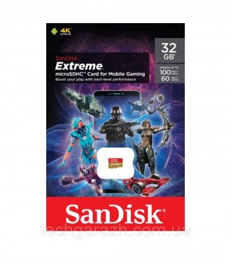 Картка пам'яті SanDisk Extreme A1 32Gb дозволяє заощаджувати час, передаючи дані. . фото 4