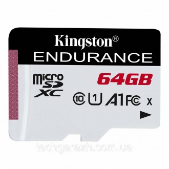 Kingston microSDXC 64GB High Endurance Class 10 UHS-I U1 A1 (SDCE / 64GB)
Карта . . фото 3